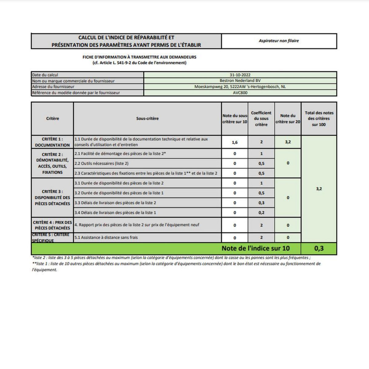 Bestron Aspirateur balai 2en1 600w - avc800