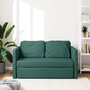 Voir la diapositive 3 : VIDAXL Canape-lit 2 en 1 vert fonce 112x174x55 cm tissu