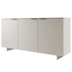 BEST MOBILIER Canterbury - buffet bas - 3 portes - beige - 3 portes - 180 cm. Coloris disponibles : Beige