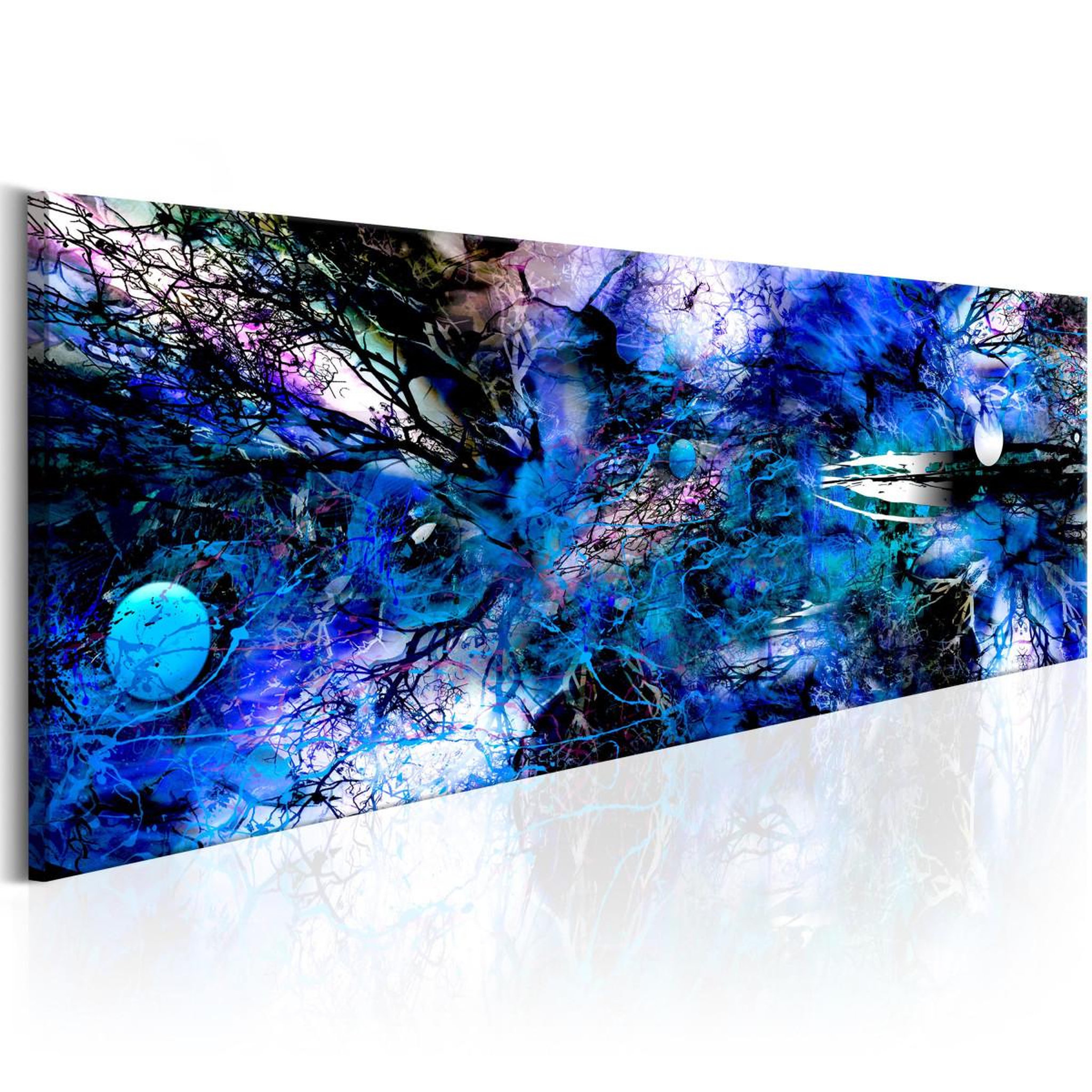 Voir la diapositive 1 : Paris Prix Tableau Imprimé  Blue Artistic Chaos