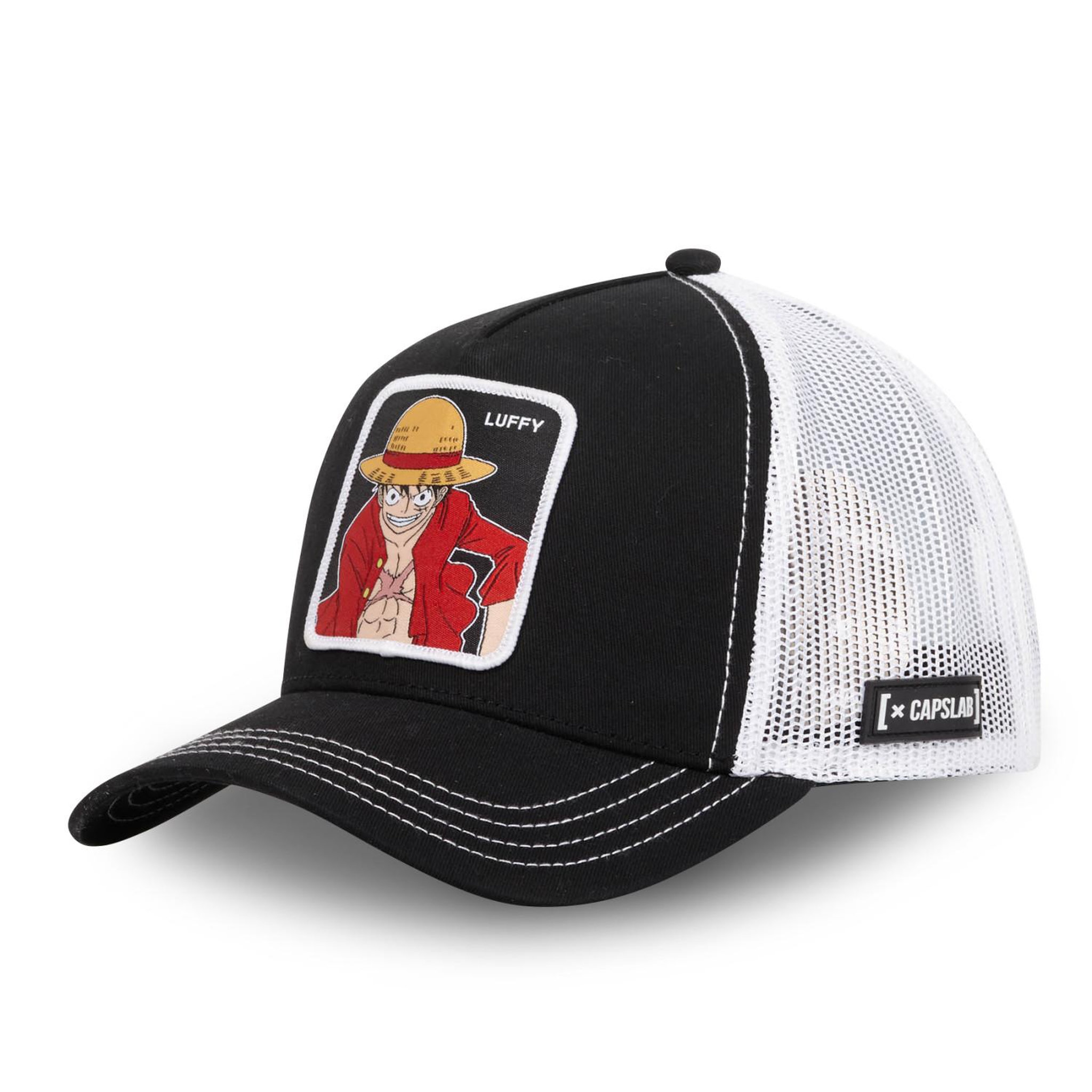 Voir la diapositive 1 : CAPSLAB Casquette homme trucker one piece luffy capslab