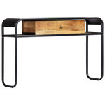 VIDAXL Table console 118 x 30 x 75 cm Bois de manguier massif