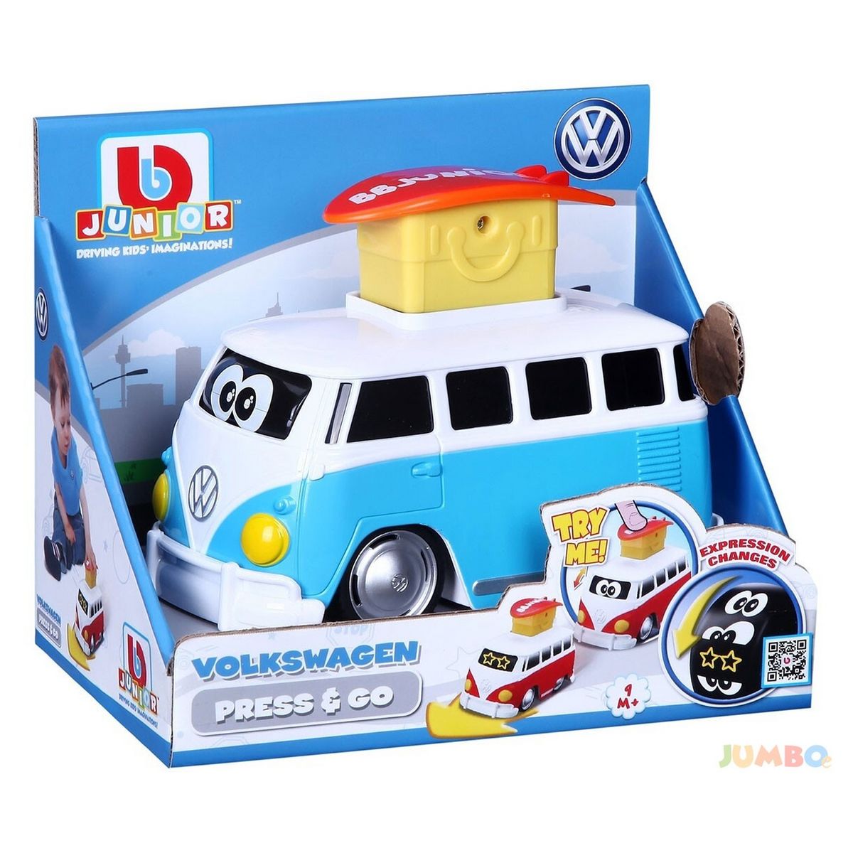 BURAGO Van combi samba surf à friction Volkswagen