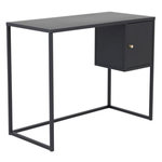 Paris Prix Bureau Design Avec Porte  Bakal  95cm Noir