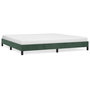 Voir la diapositive 2 : VIDAXL Cadre de lit sans matelas vert fonce 200x200 cm velours