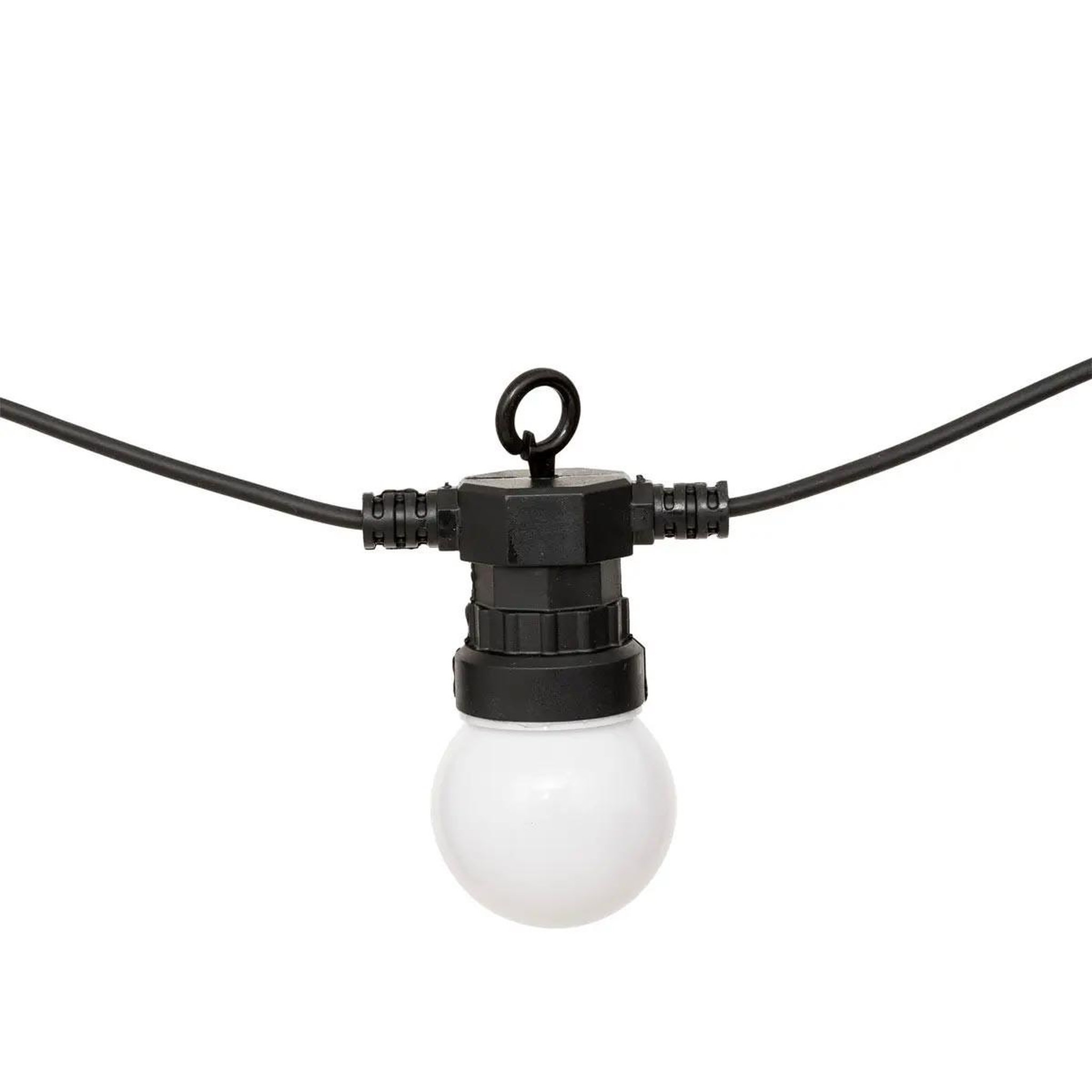 Voir la diapositive 2 : ATMOSPHERA Guirlande d'Extérieur Solaire 10 LED  Soa  800cm Noir & Blanc