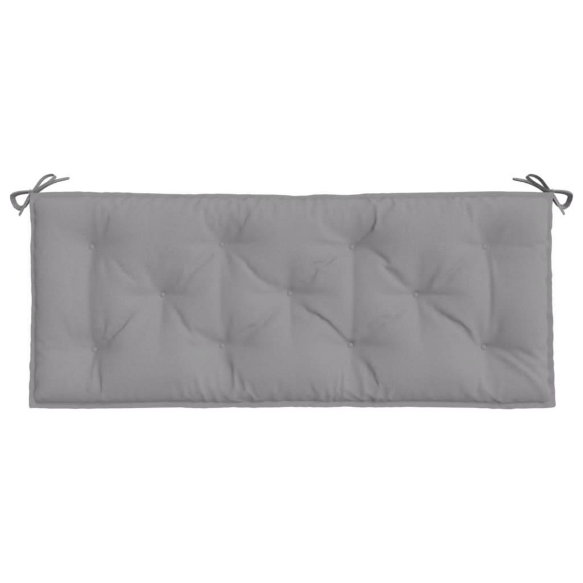 VIDAXL Coussin de banc de jardin gris 120x50x7 cm tissu oxford