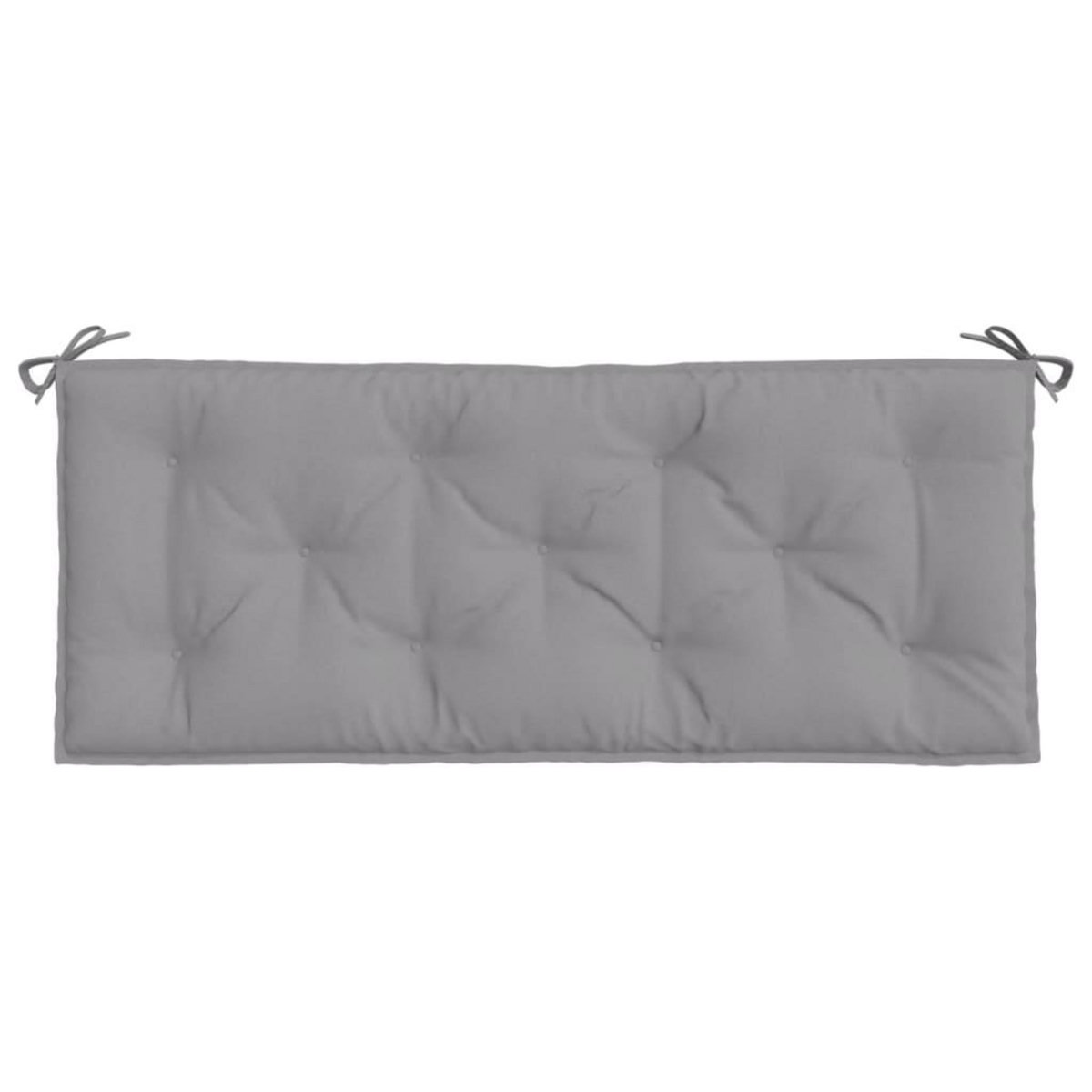 VIDAXL Coussin de banc de jardin gris 120x50x7 cm tissu oxford