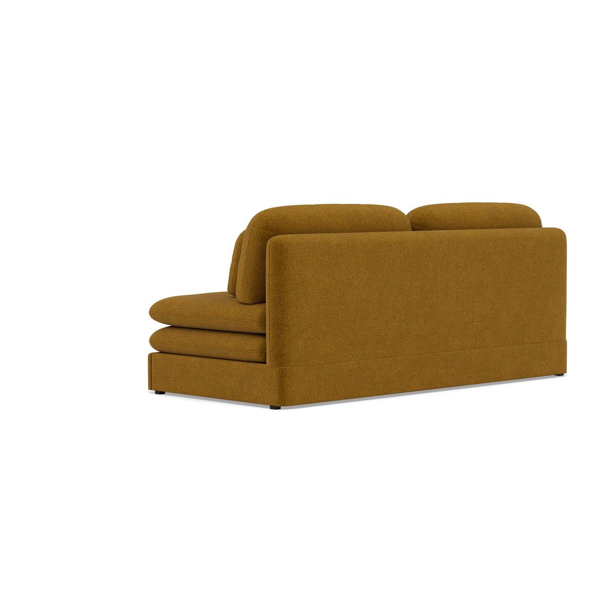 LISA DESIGN Ysal - canapé 3 places convertible déplimousse en velours texturé