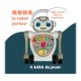 Voir la diapositive 6 : BAMBISOL Trotteur marcheur - BAMBISOL - Nono le Robot - De 10 a 36 mois - Parlant - Musical - Jeux électroniques interactifs - Blanc