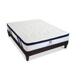SUITE ETOILEE SUITE ETOILEE | Ensemble SUITE PRESIDENTIELLE | Matelas Mémoire de forme + Sommier Bois. Coloris disponibles : Blanc