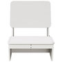 Voir la diapositive 4 : VIDAXL Chaises de jardin lot de 2 blanc 60x64x70,5 cm bois massif pin