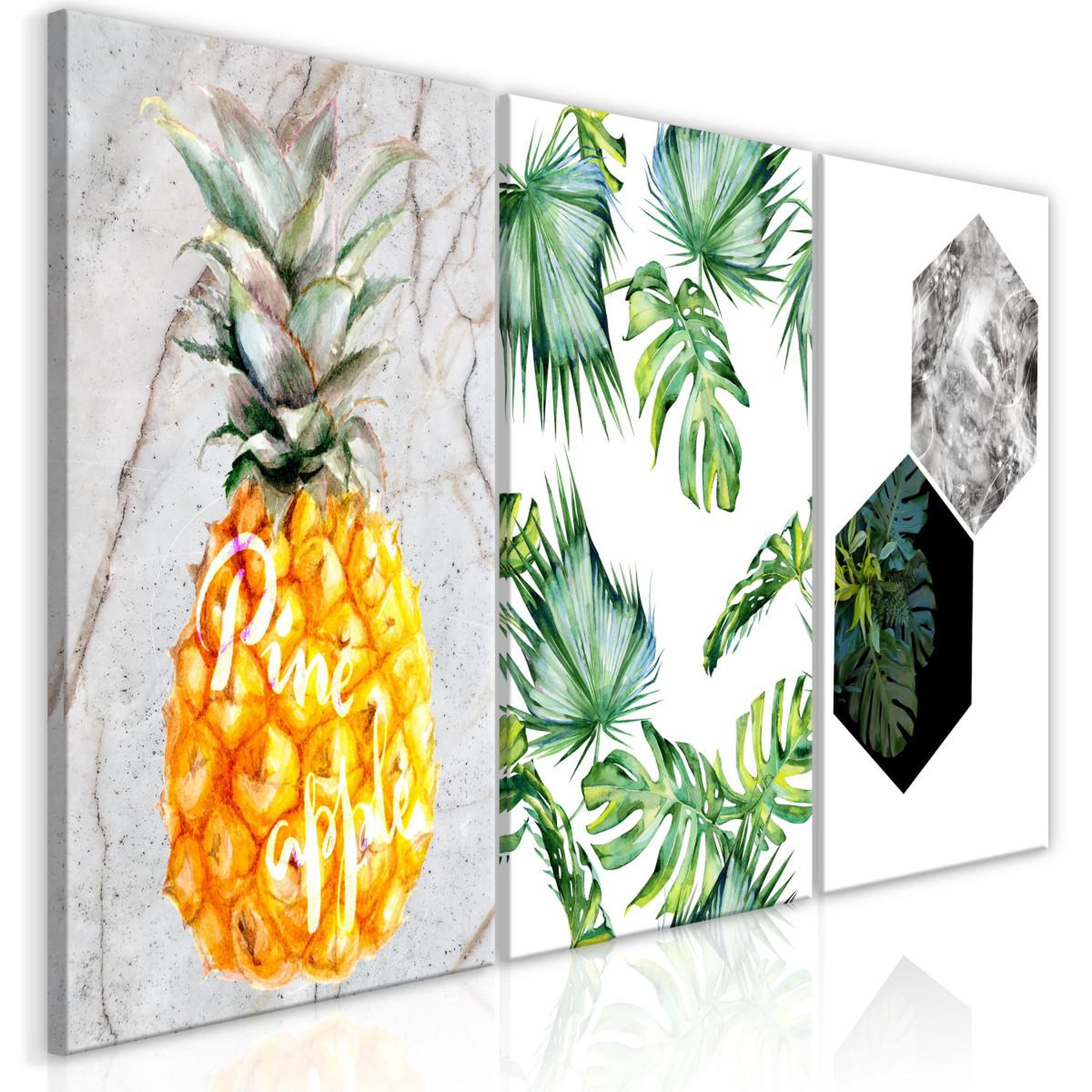 Paris Prix Tableau imprimé  hot tropics 3 panneaux  60x120cm