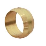 CENTRALE BRICO Lot de 4 bagues de serrage biconique laiton D.12 pour tube en cuivre