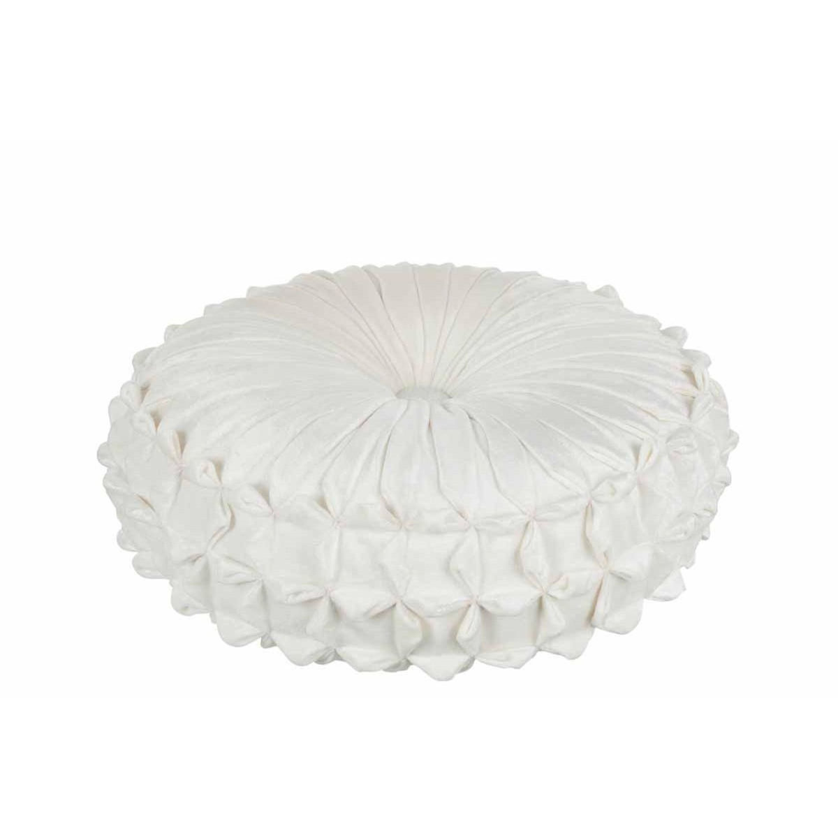 Paris Prix Coussin Rond Design  Viva  43cm Blanc