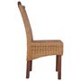 Voir la diapositive 5 : VIDAXL Chaises a manger lot de 2 marron rotin naturel