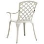 Voir la diapositive 5 : VIDAXL Chaises de jardin lot de 2 Aluminium coule Blanc