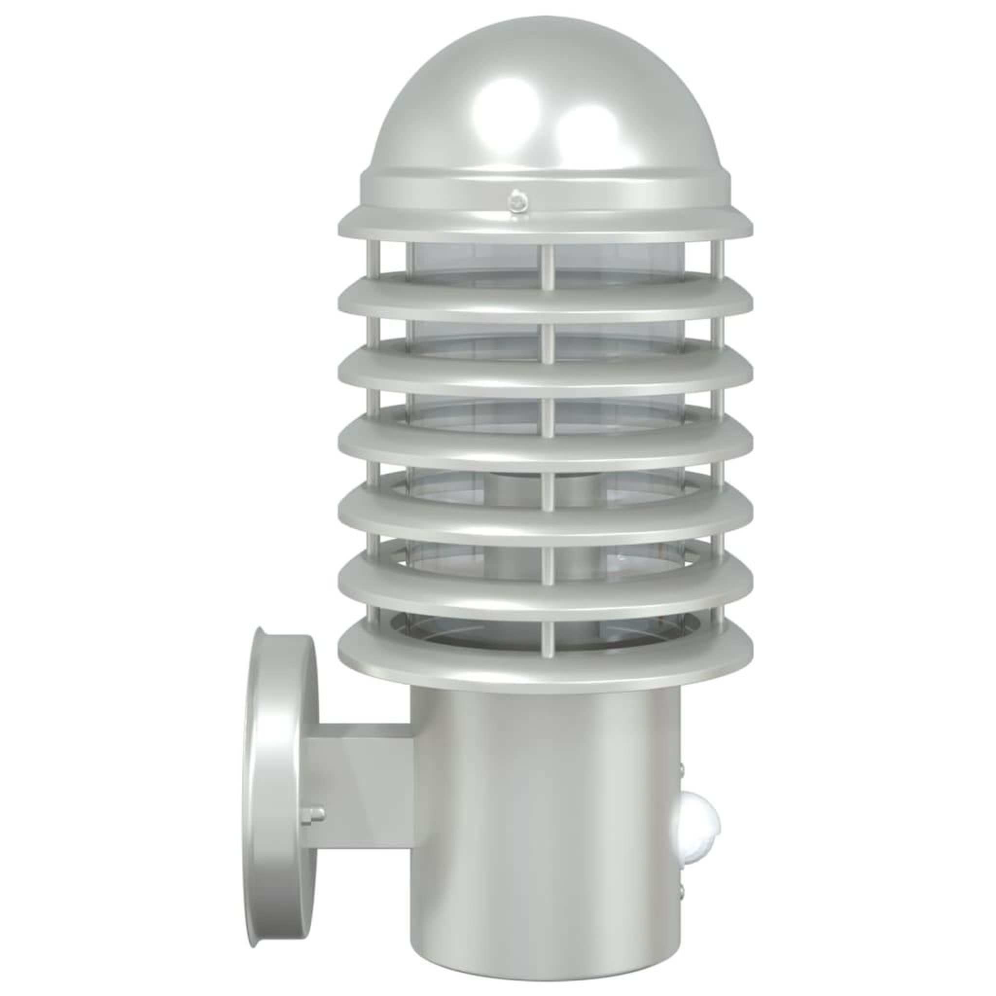 Voir la diapositive 5 : VIDAXL Appliques murales d'exterieur et capteurs 2pcs acier inoxydable