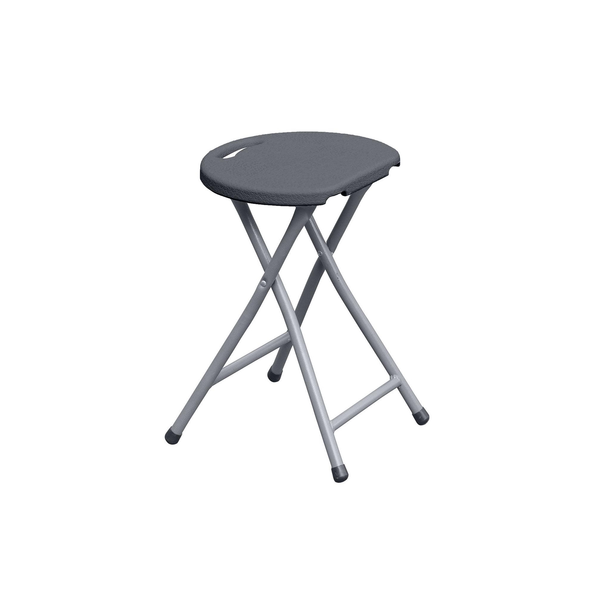 WERKAPRO Tabouret Pliant gris H46 cm WERKA PRO