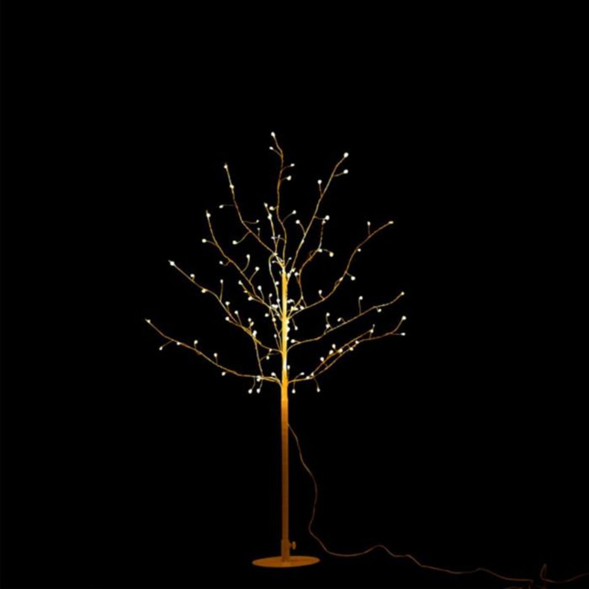 Paris Prix Plante Artificielle Déco LED  Arbre Nu  100cm Blanc