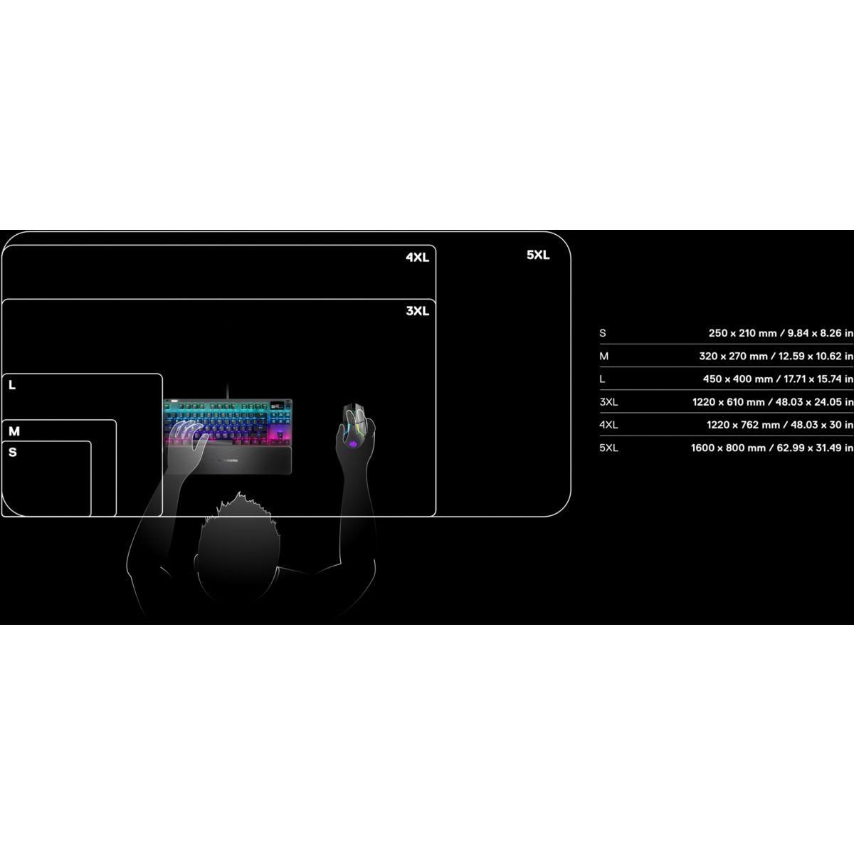 STEEL SERIES Tapis de souris QCK 3XL ETAIL