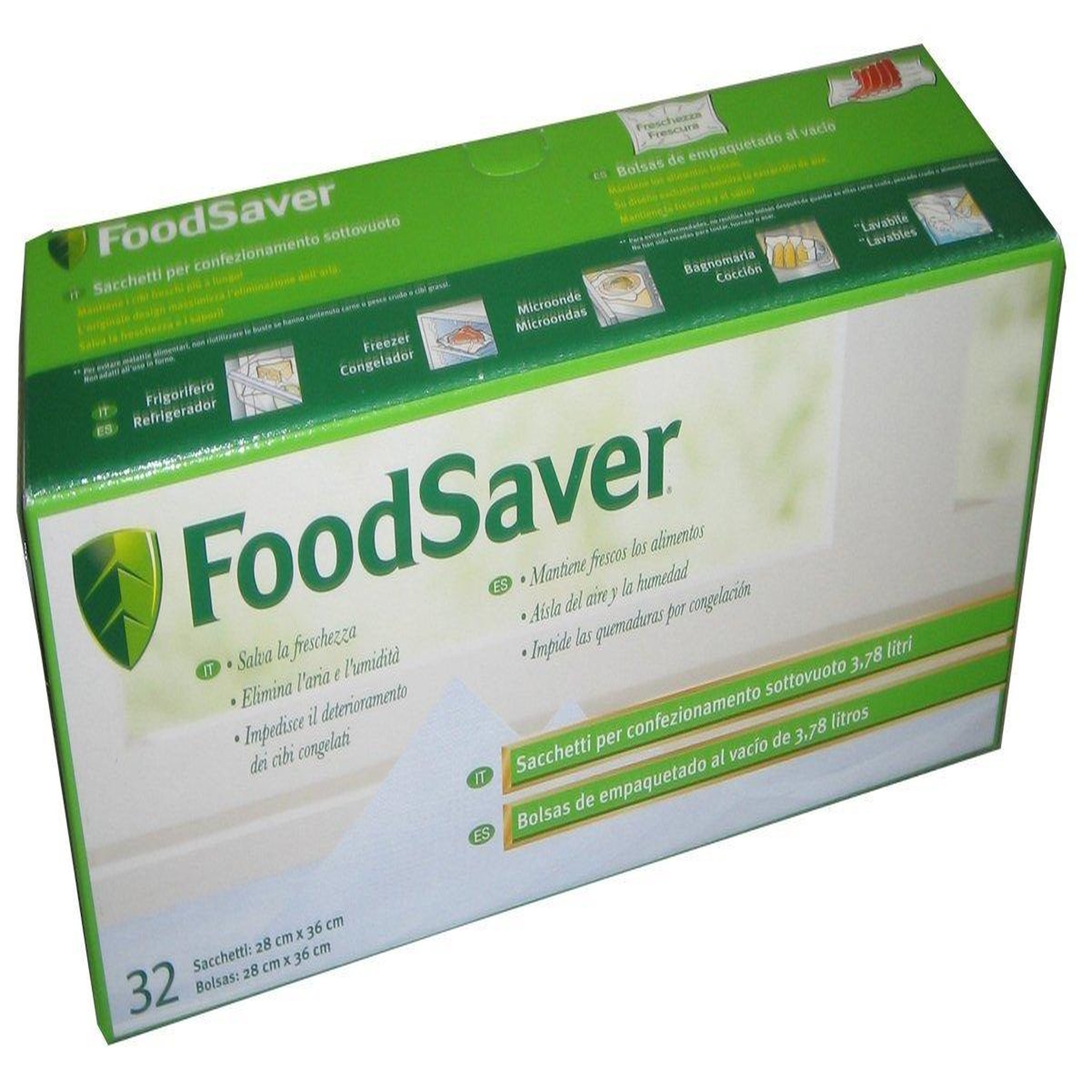 Voir la diapositive 4 : FOODSAVER Lot de 32 sac 36x28cm pour appareil à emballage sous vide - fsb3202-i