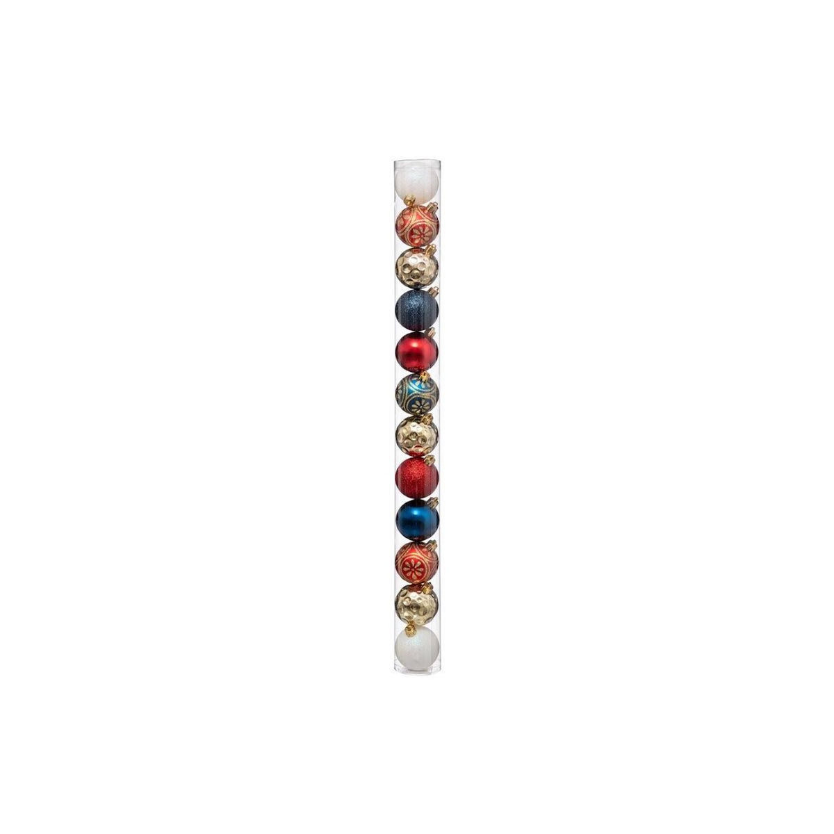 FEERIC LIGHT & CHRISTMAS Lot de 12 Boules de Noël  La Piste  6cm Multicolore