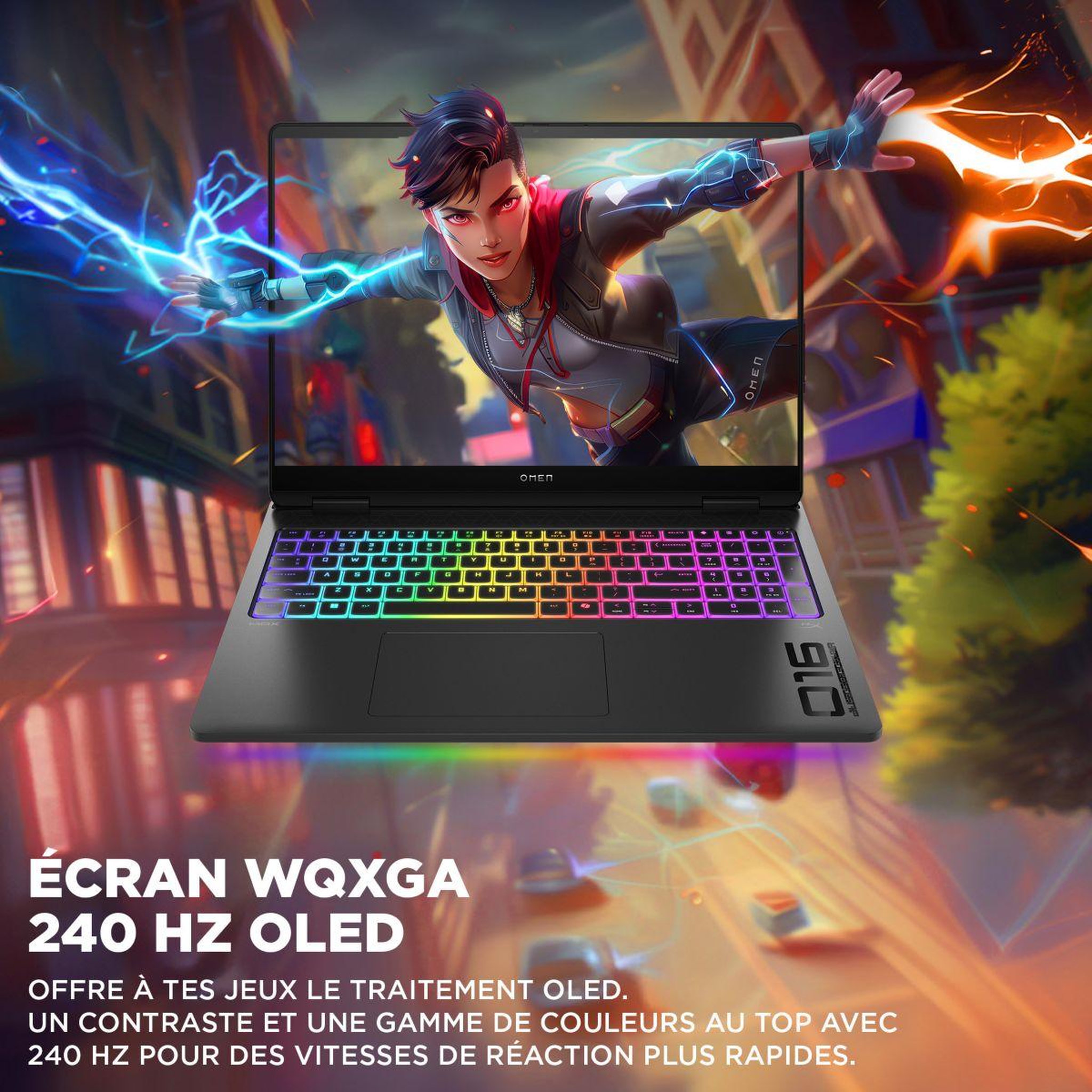 Voir la diapositive 5 : HP PC Gamer Omen 16  WQXGA 240Hz Intel Core Ultra 7 255HX Nvidia GeForce RTX 5070 Ti 32 Go RAM DDR5 SSD 1 To