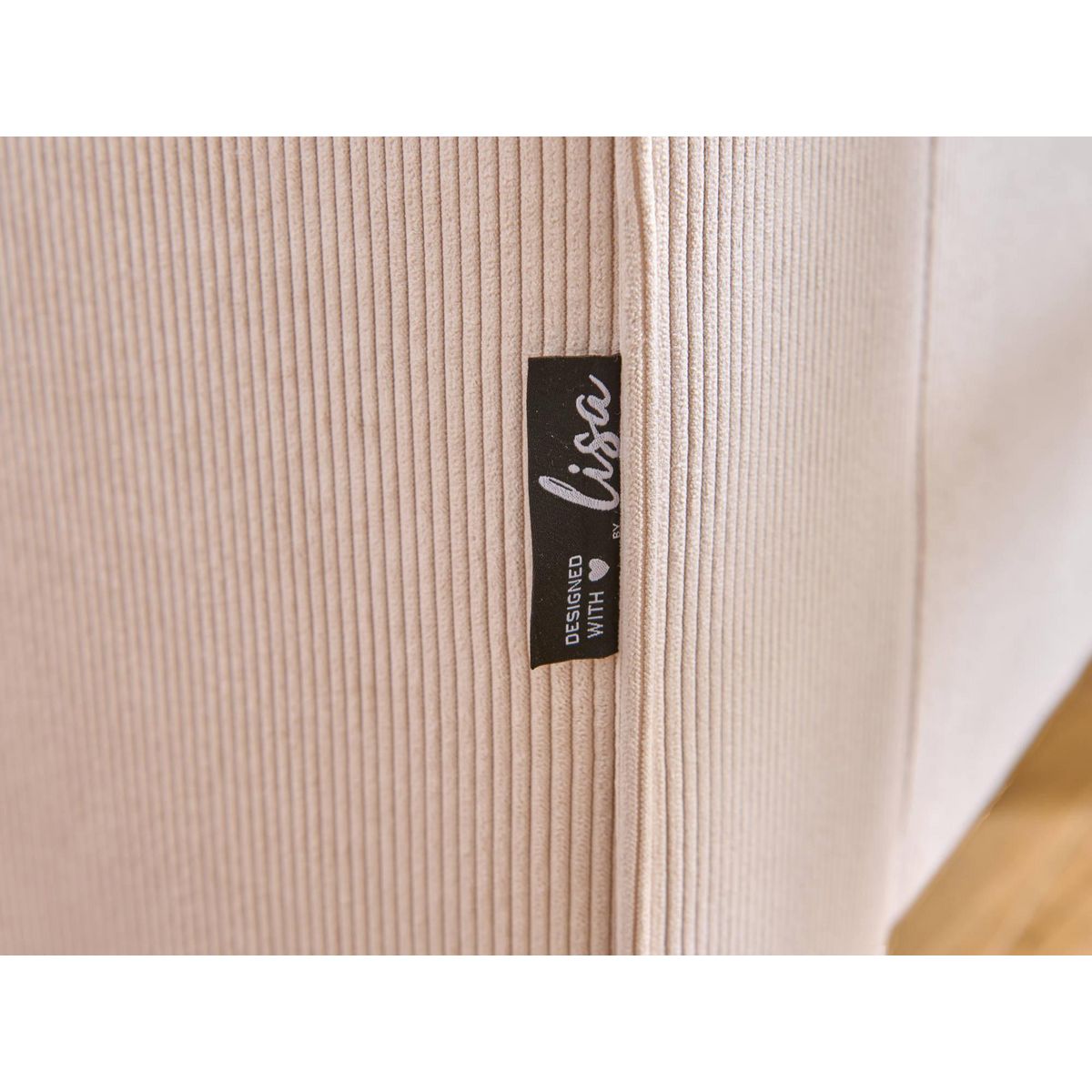 LISA DESIGN Albane - canapé d'angle droit - 4 places - en velours côtelé