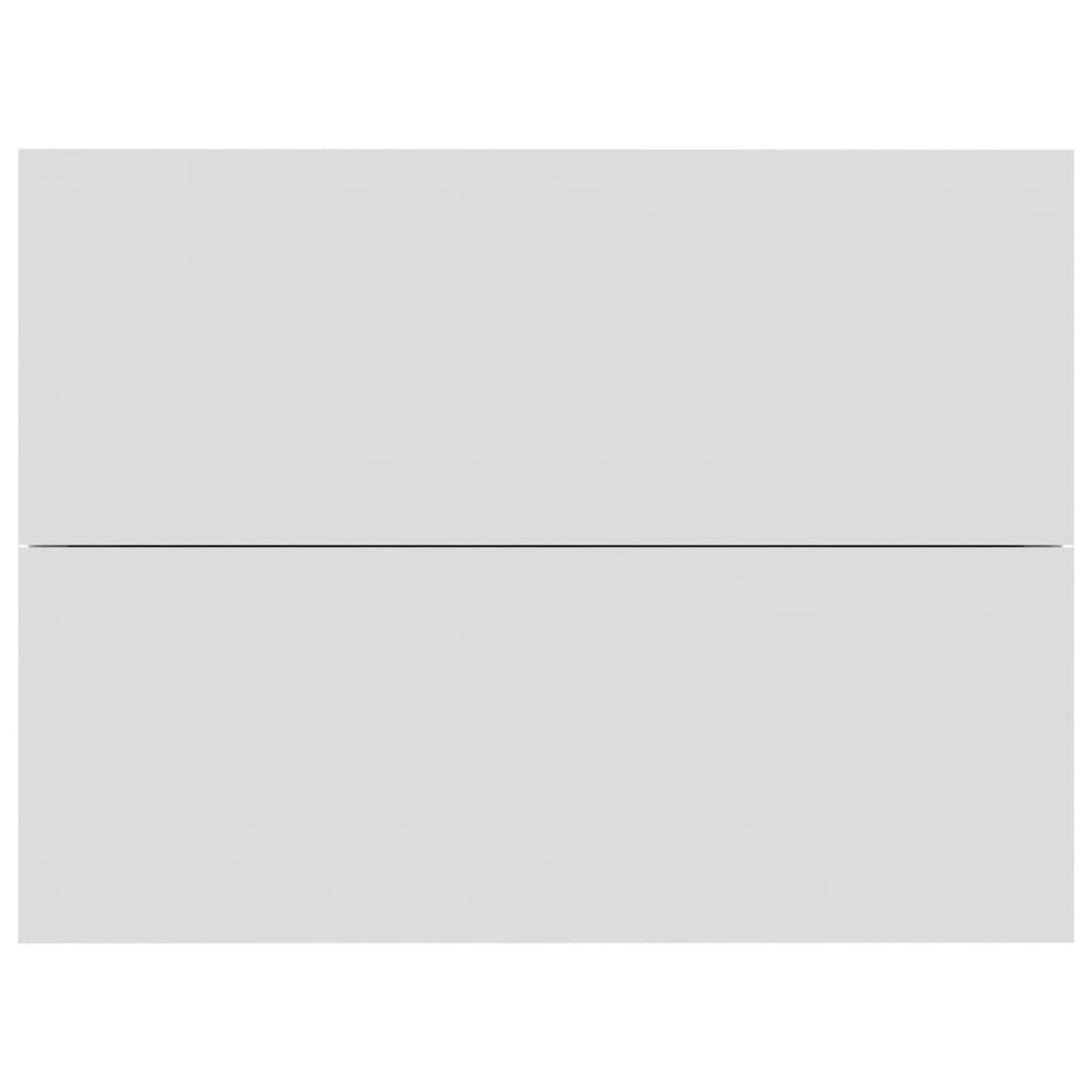 VIDAXL Table de chevet Blanc 40x30x30 cm Bois d'ingenierie