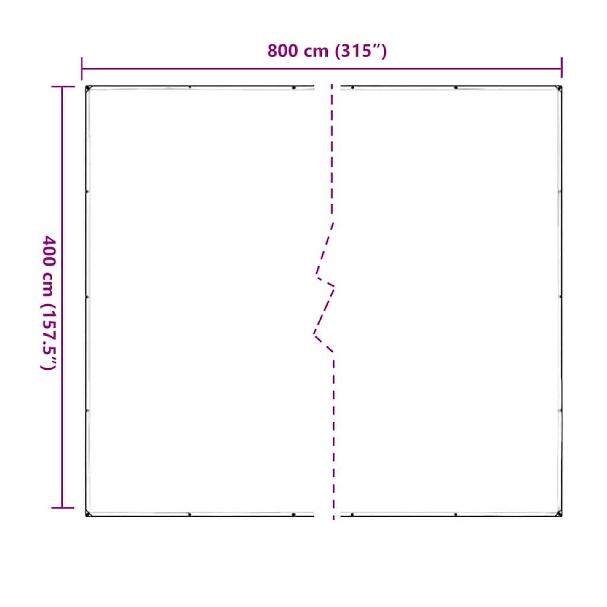 Voir la diapositive 6 : VIDAXL Bache transparente avec œillets 4x8 m PVC