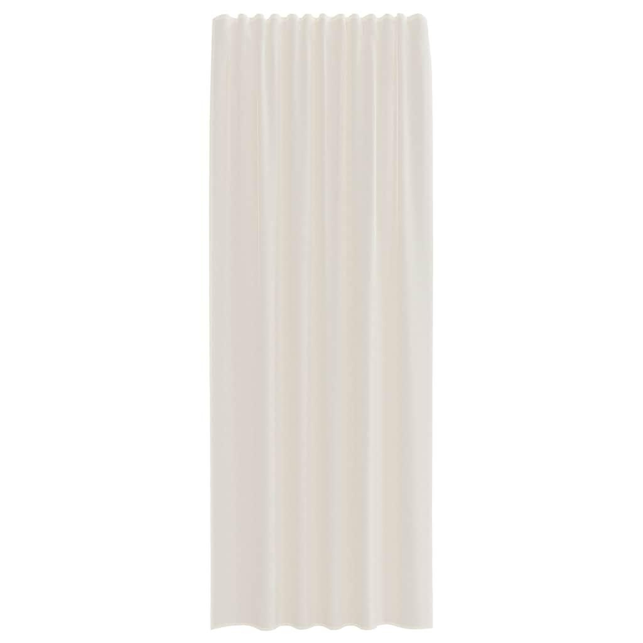 Voir la diapositive 4 : VIDAXL Rideaux en voile avec passants 2 pcs creme