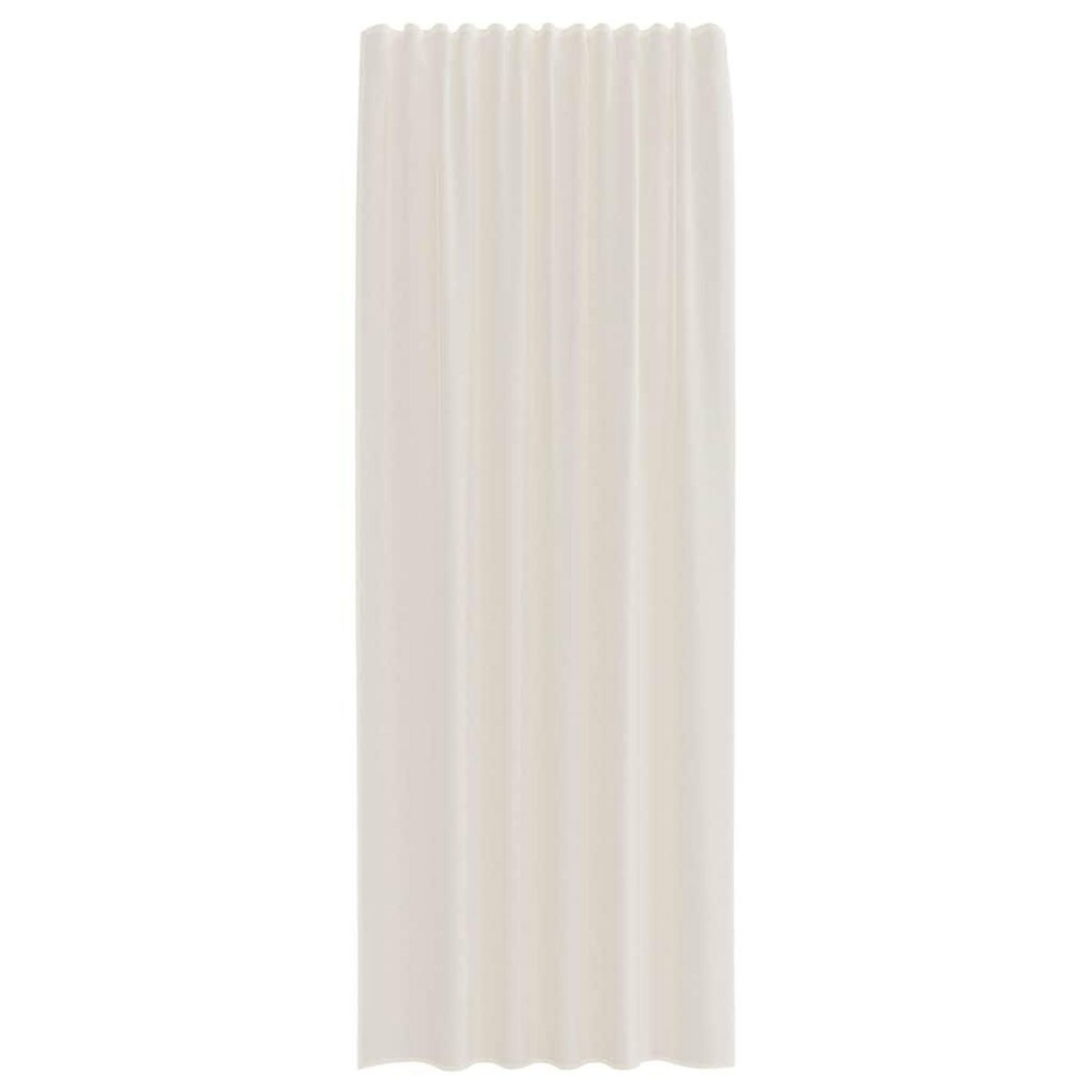 VIDAXL Rideaux en voile avec passants 2 pcs creme