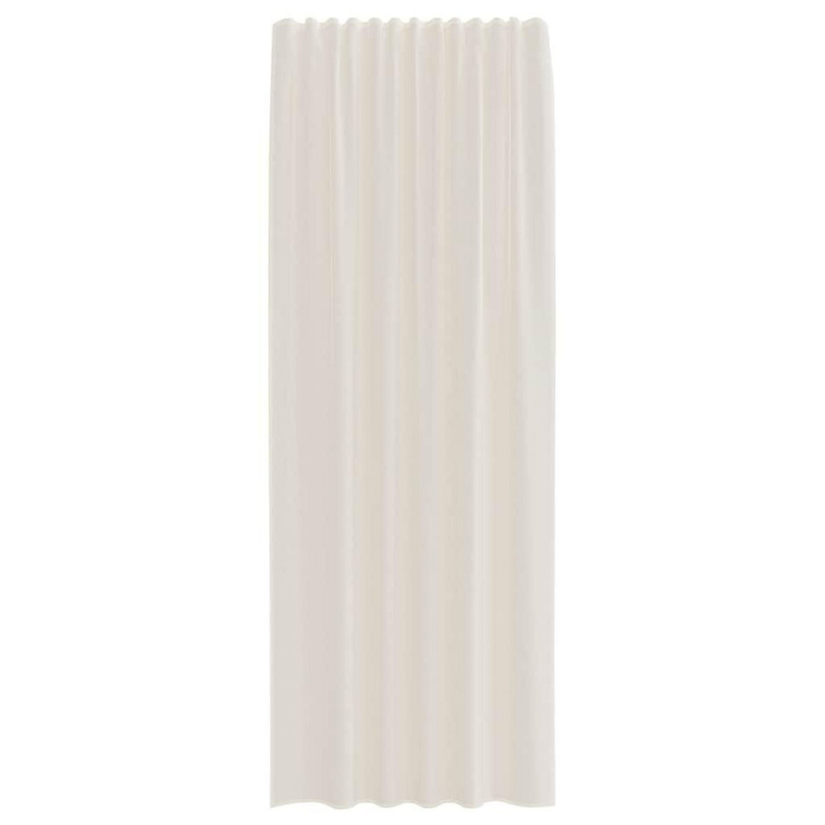 VIDAXL Rideaux en voile avec passants 2 pcs creme