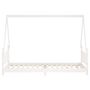 Voir la diapositive 4 : VIDAXL Cadre de lit pour enfants blanc 90x200 cm bois de pin massif