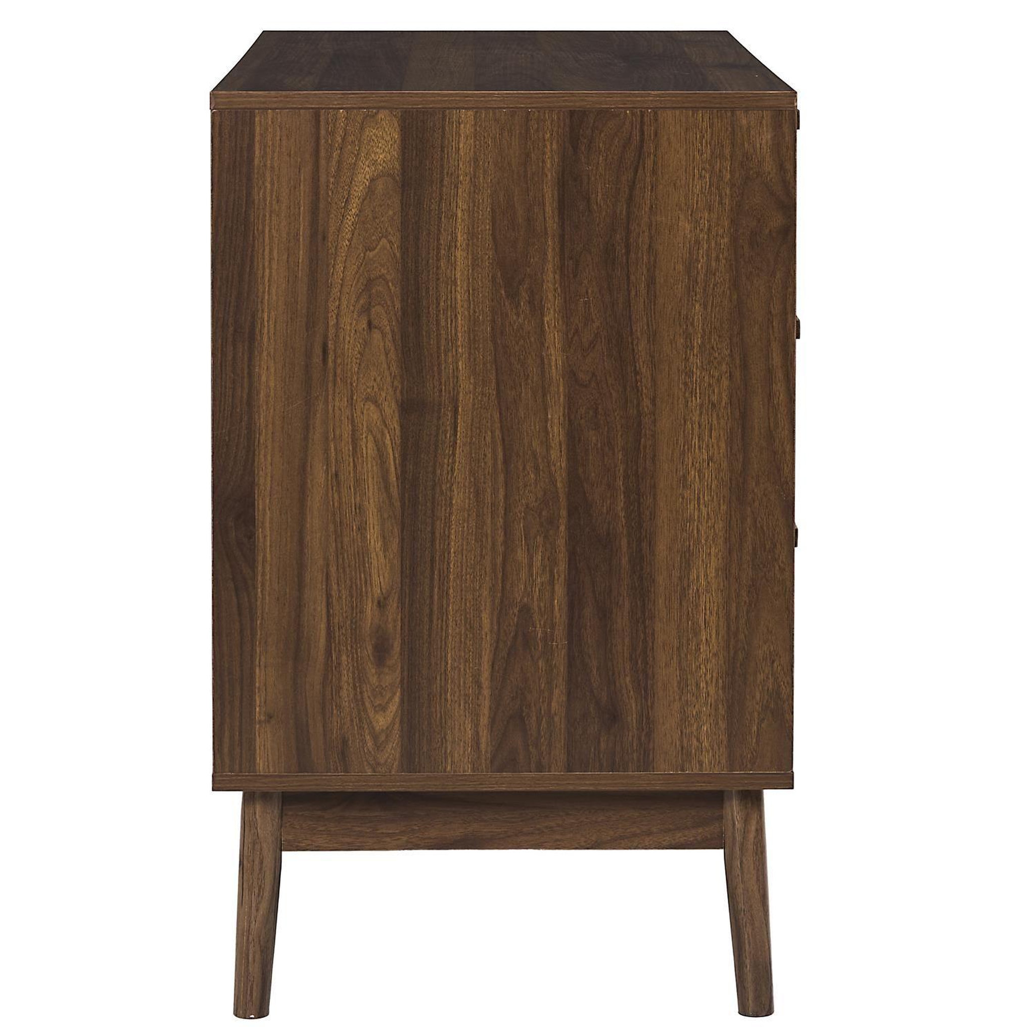 Voir la diapositive 5 : The Home Deco Factory Commode 3 tiroirs effet bois foncé saulk - marron