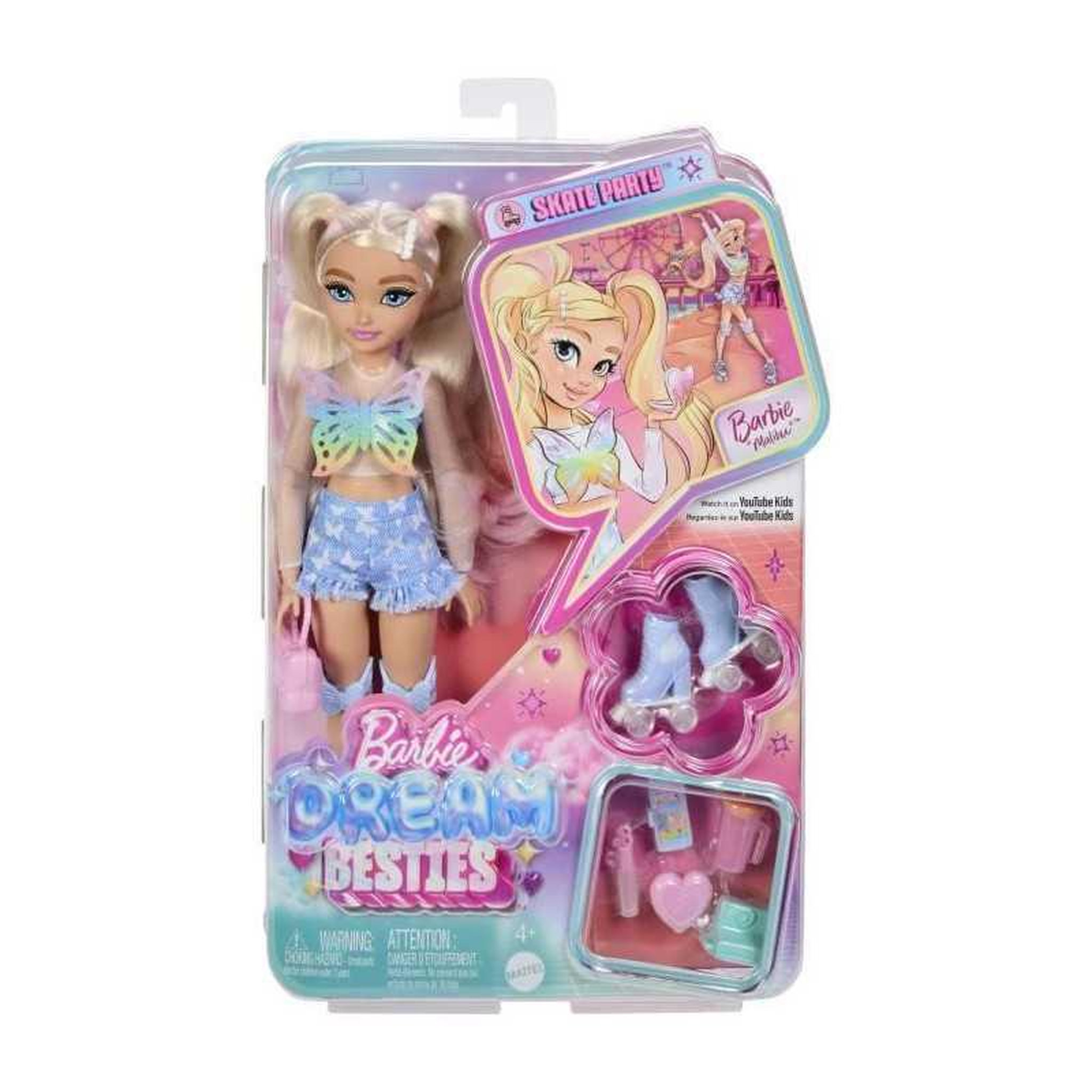 Voir la diapositive 6 : BARBIE BARBIE Malibu dreambesties roller - JFX96