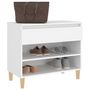 Voir la diapositive 4 : VIDAXL Armoire a chaussures Blanc 70x36x60 cm Bois d'ingenierie