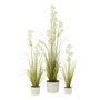 Voir la diapositive 2 : Paris Prix Plante Artificielle en Pot  Allium  92cm Vert & Blanc
