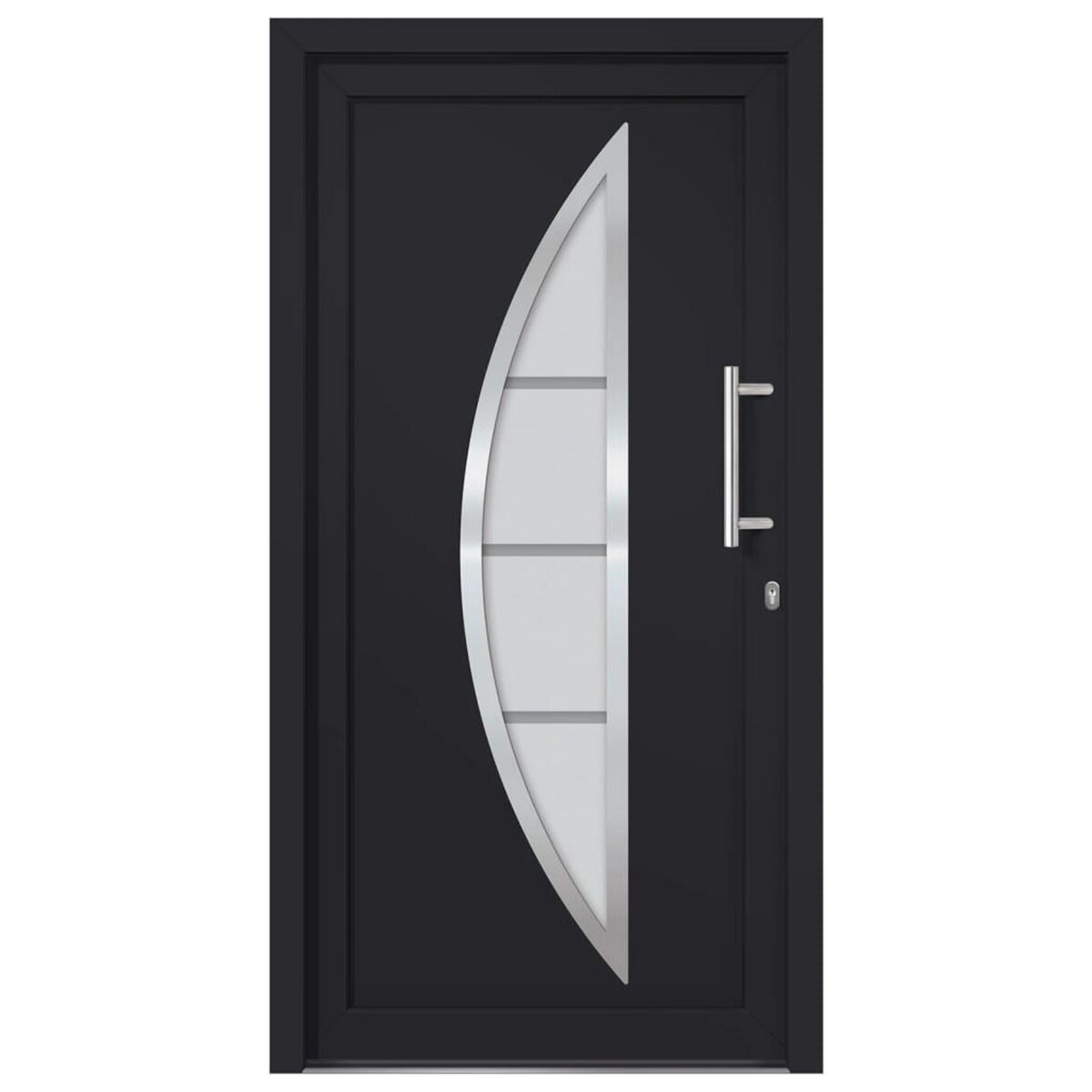 VIDAXL Porte d'entree Anthracite 98x208 cm
