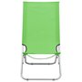 Voir la diapositive 3 : VIDAXL Chaises de plage pliables lot de 2 Vert Tissu