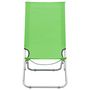 Voir la diapositive 3 : VIDAXL Chaises de plage pliables lot de 2 Vert Tissu