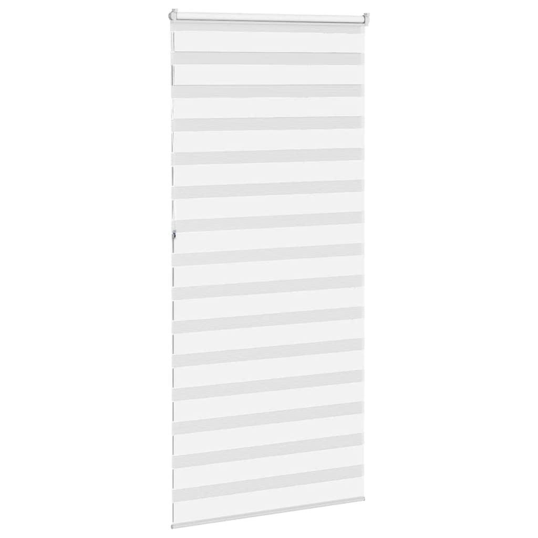 Voir la diapositive 4 : VIDAXL Store zebre blanc 95x230 cm largeur du tissu 90,9 cm polyester