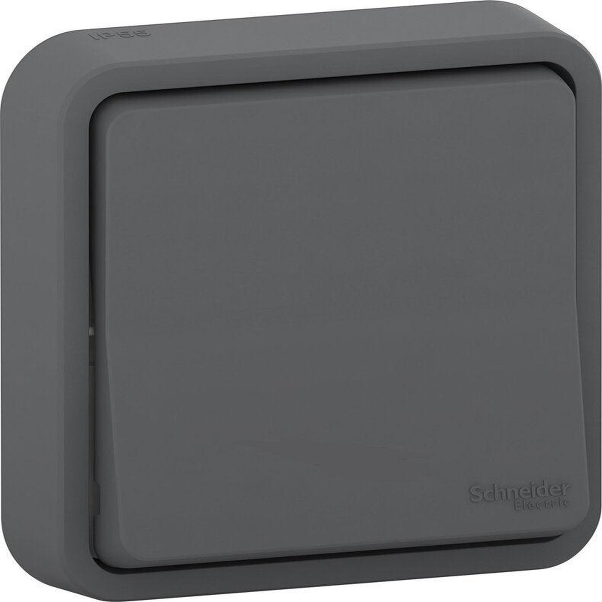 Schneider Electric Interrupteur va-et-vient étanche encastré complet Mureva Styl, SCHNEIDER ELECTRIC, anthracite
