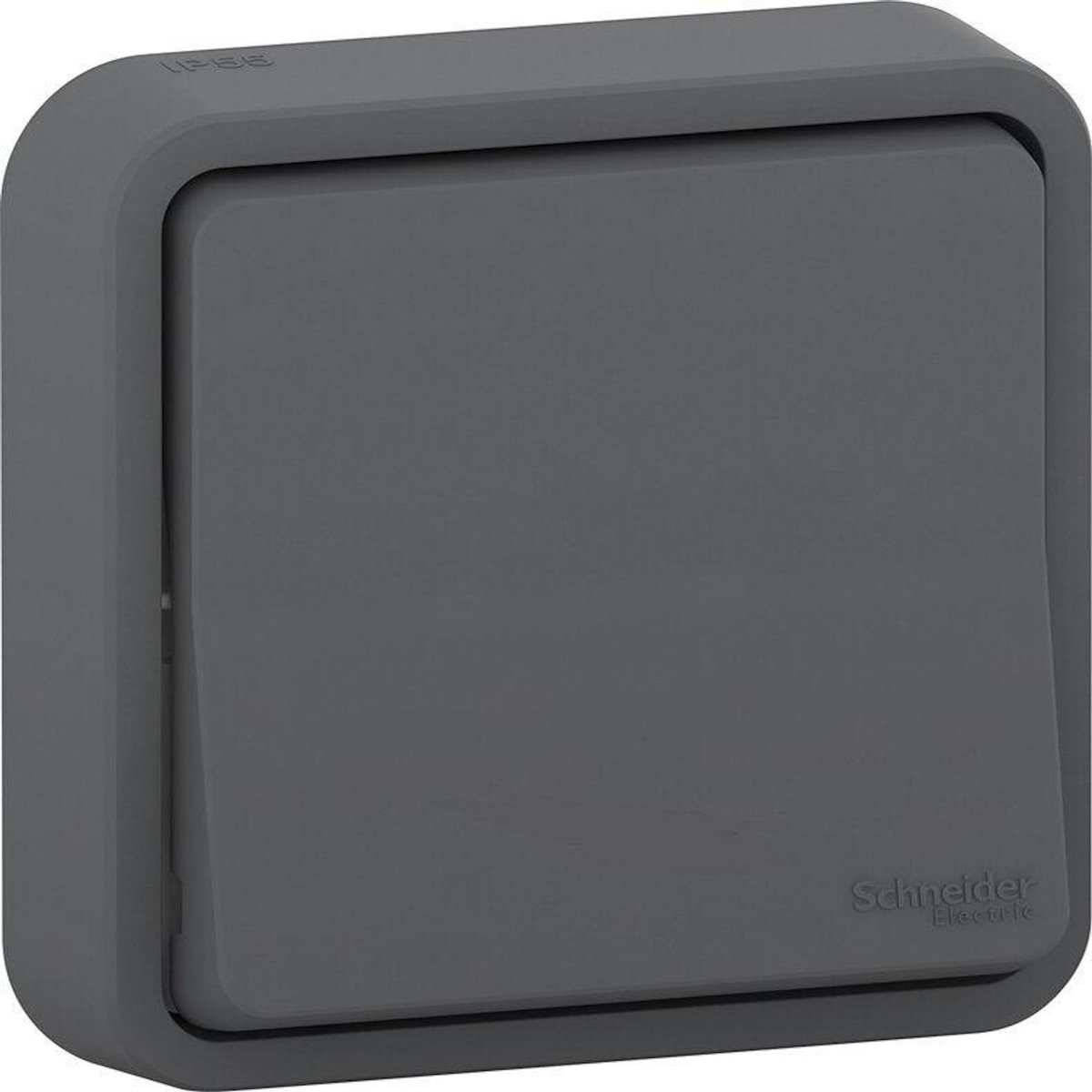 Schneider Electric Interrupteur va-et-vient étanche encastré complet Mureva Styl, SCHNEIDER ELECTRIC, anthracite