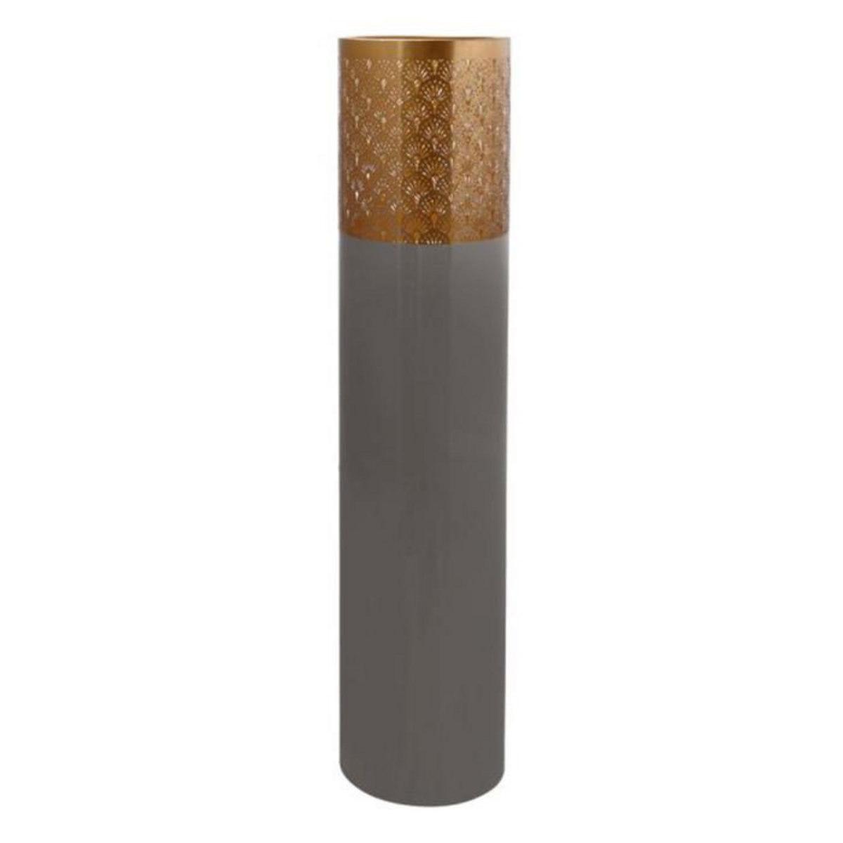 Paris Prix Vase Rond Design  Decoa  121cm Gris & Or