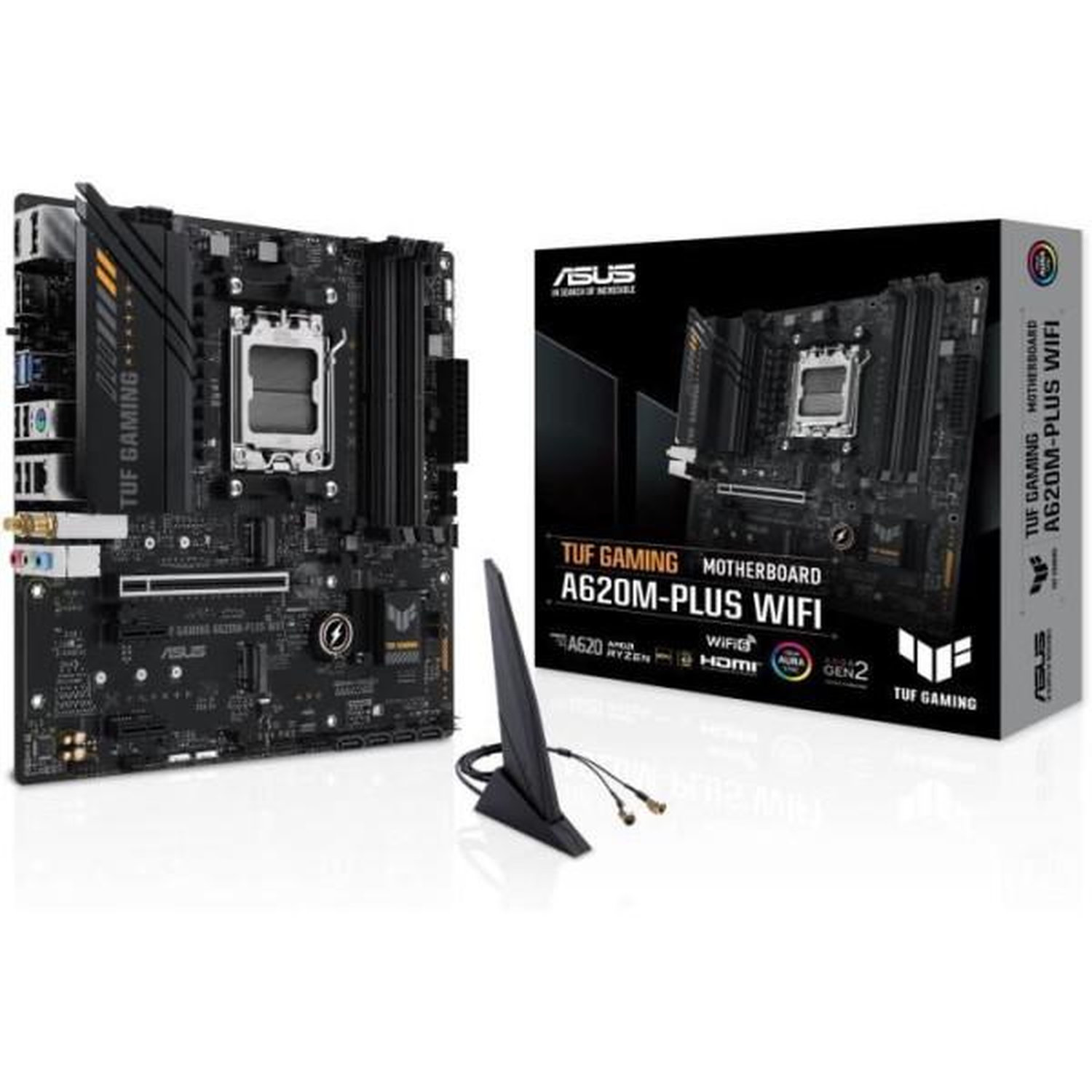 Carte mere - ASUS - TUF GAMING A620M-PLUS WIFI - AMD A620 - AM5 - DDR5-SDRAM