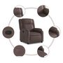 Voir la diapositive 5 : VIDAXL Fauteuil inclinable Marron Similicuir
