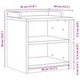 Voir la diapositive 6 : VIDAXL Banc de couloir SANDNES 45x40x50 cm bois de pin massif