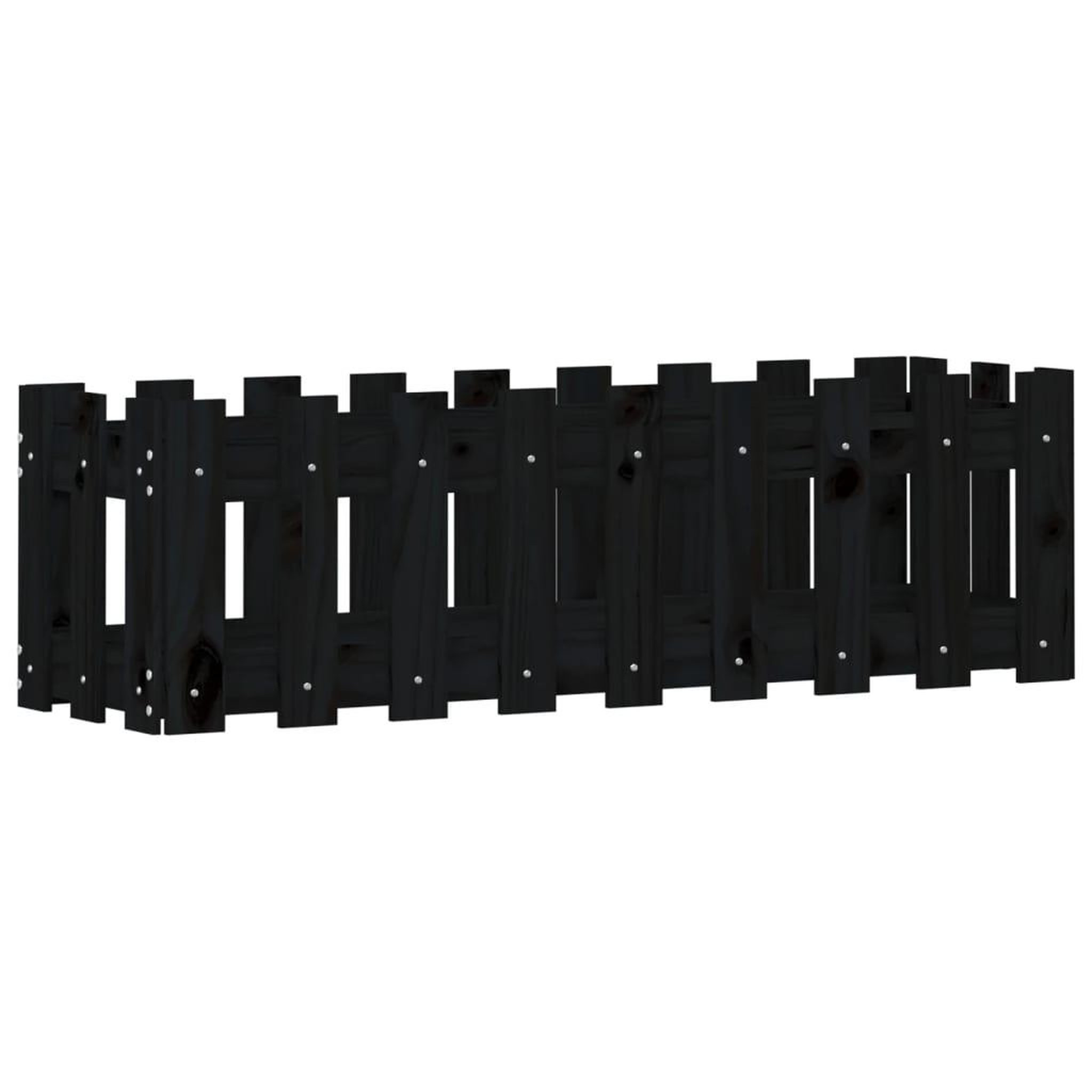 Voir la diapositive 4 : VIDAXL Lit sureleve de jardin design de cloture 100x30x30cm pin massif